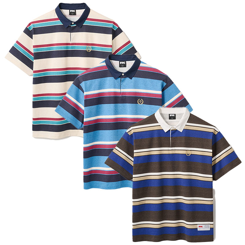 FTC(エフティーシー)/ PRINTED STRIPE RUGBY SHIRT -3.COLOR-