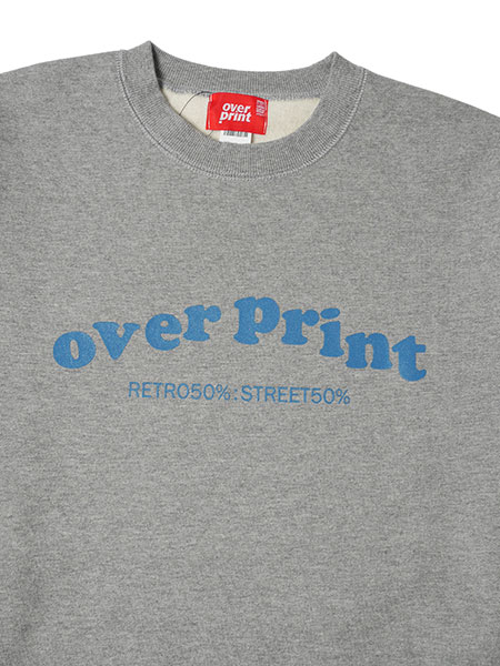 OVER PRINT(オーバープリント)/ UNIFORM sweatshirt -GREY-