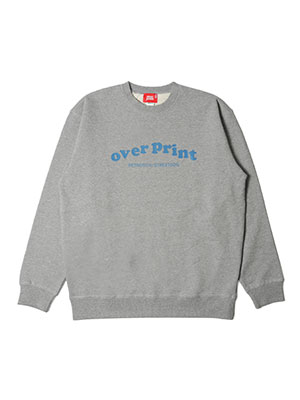 OVER PRINT(オーバープリント)/ UNIFORM sweatshirt -GREY-
