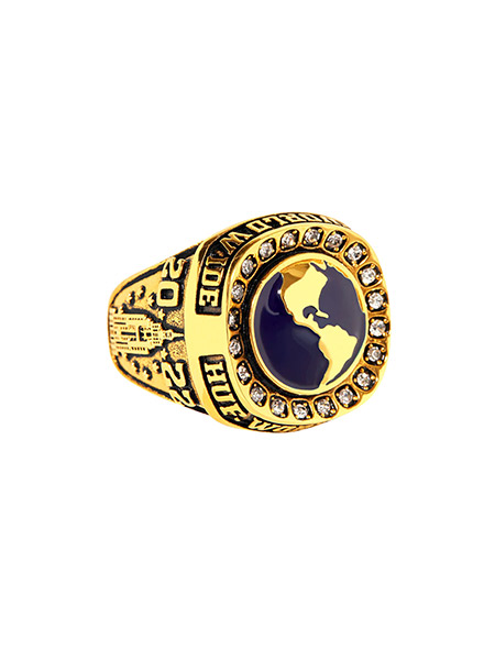 HUF(ハフ)/ WORLDWIDE RING -GOLD-