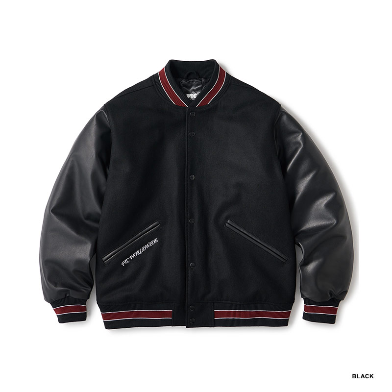 FTC TEAM VERSITY JACKET L BLACK スタジャン FTC TEAM VERSITY JACKET L BLACK スタジャン