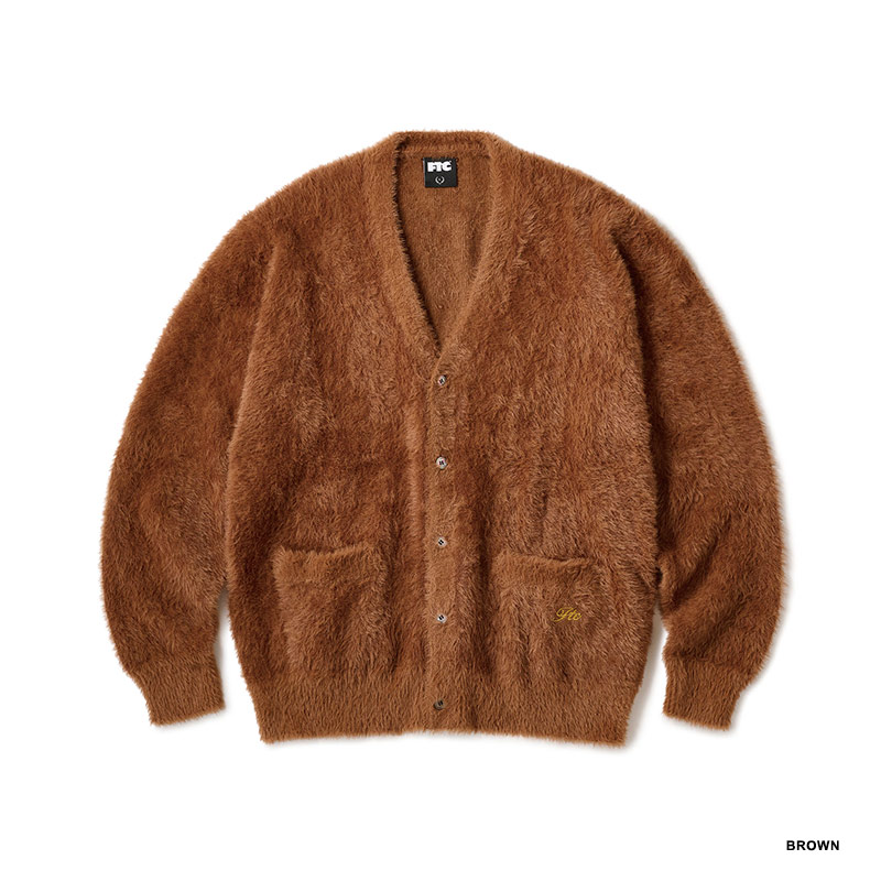 FTC(エフティーシー)/ HEATHER SHAGGY CARDIGAN -2COLOR-(BROWN)