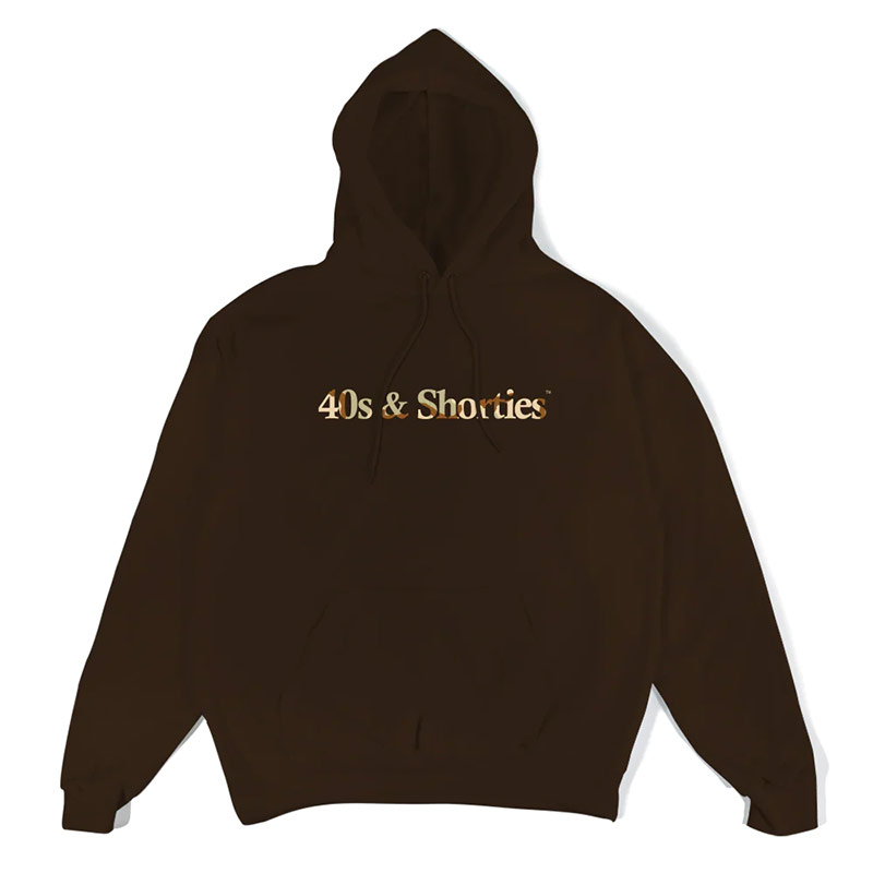 40s&Shorties(フォーティスアンドショーティース)/ DESERT CAMO TEXT LOGO HOODIE -BROWN-