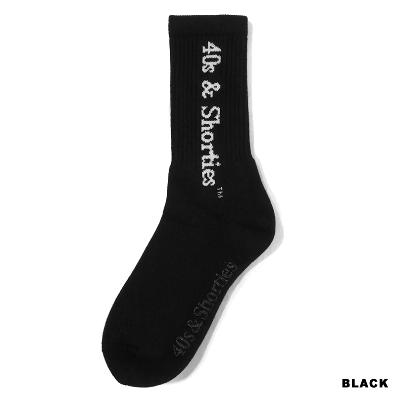 40s&Shorties(フォーティスアンドショーティース)/ Large Text Logo Sock