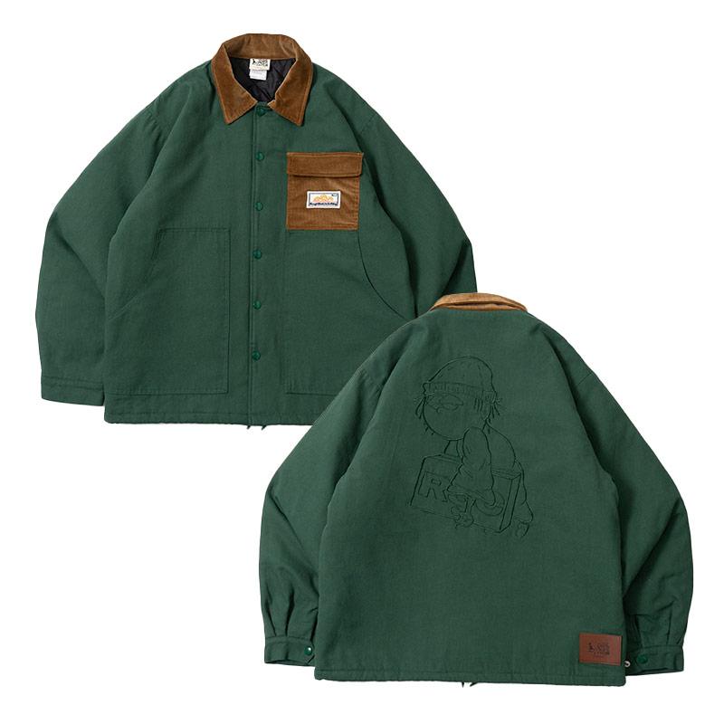 ROUGH SKETCH CLOTHING(ラフスケッチクロージング)/ ROUGH WORKERS JACKET -3COLOR-(GREEN)