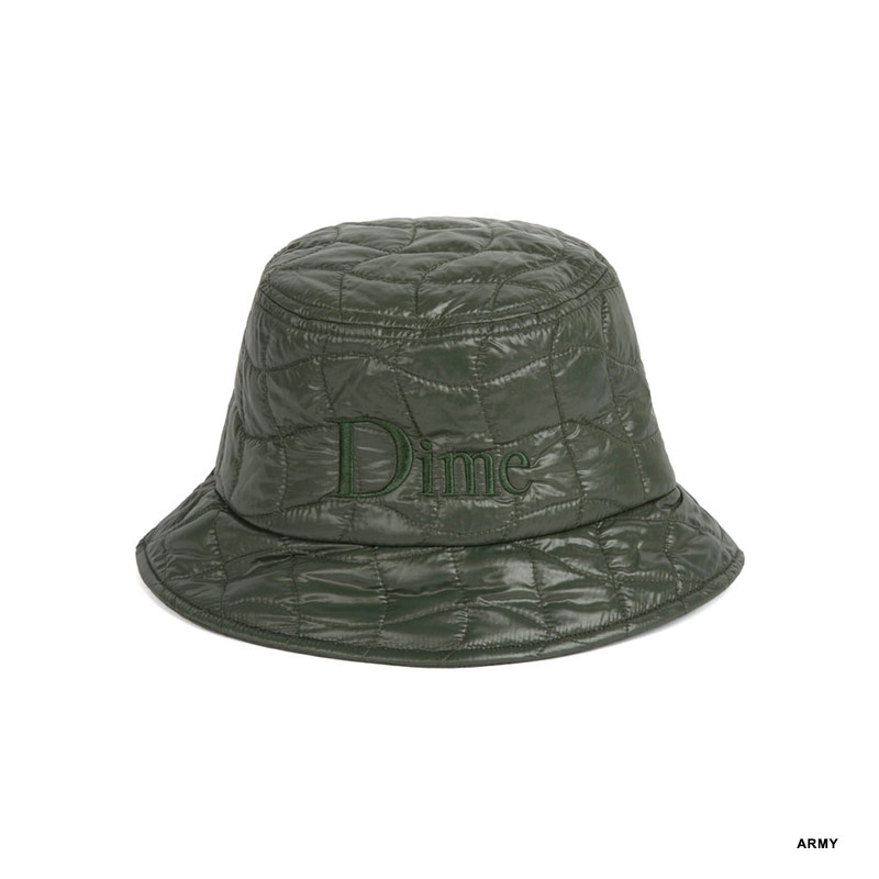 Dime MTL(ダイム)/ QUILTED OUTLINE BUCKET HAT-2.COLOR-(ARMY)