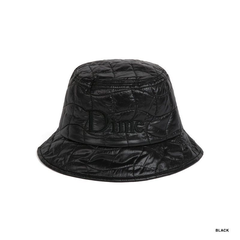 Dime MTL(ダイム)/ QUILTED OUTLINE BUCKET HAT-2.COLOR-(BLACK)