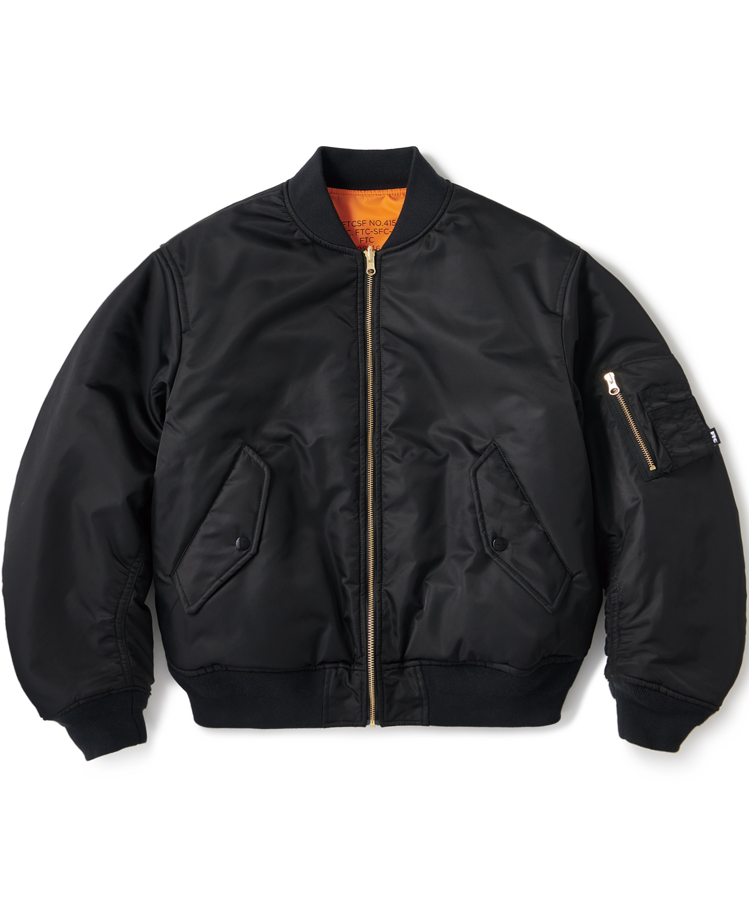 FTC(エフティーシー)/ SPEC MA-1 JACKET -2COLOR-(BLACK)