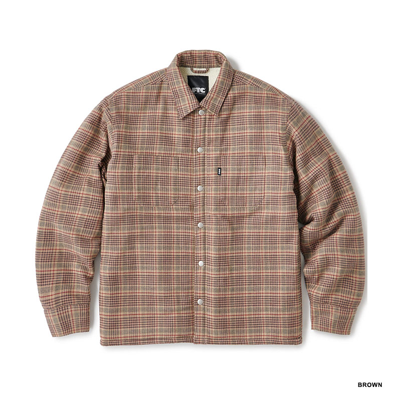 FTC(エフティーシー)/ SHERPA LINED PLAID NEL SHIRT -3COLOR-