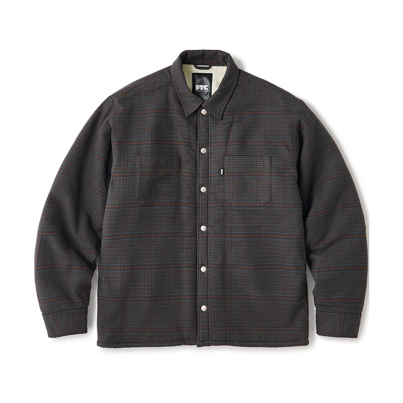 FTC(エフティーシー)/ SHERPA LINED PLAID NEL SHIRT -3COLOR-(GREEN)