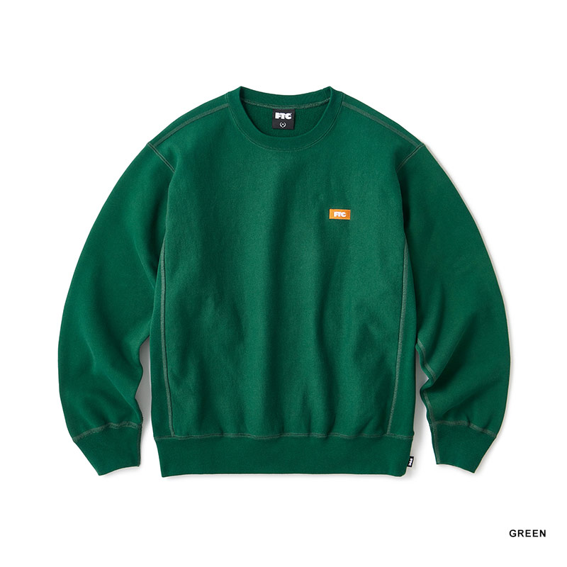 FTC(エフティーシー)/ SMALL BOX LOGO CREW NECK -4COLOR-(GREEN)