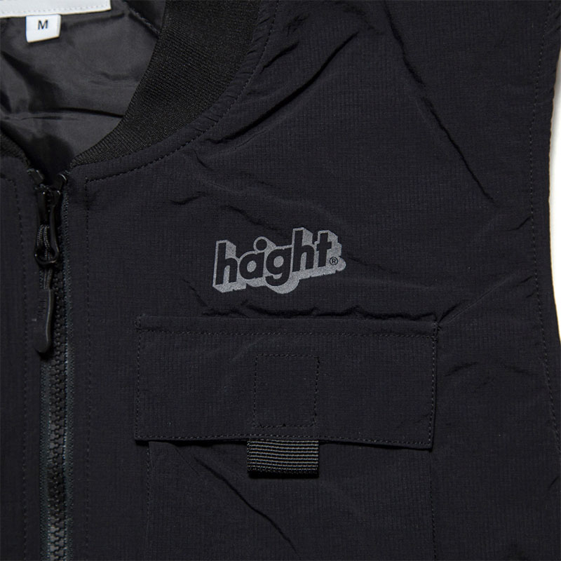 HAIGHT(ヘイト)/ NYLON PADDED VEST -BLACK-