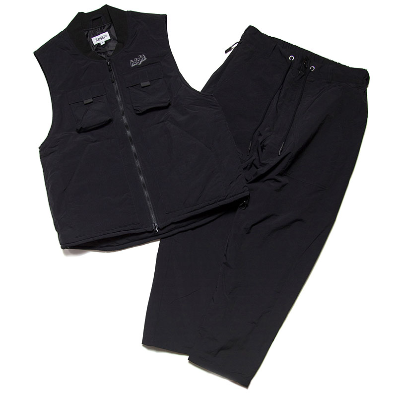 HAIGHT(ヘイト)/ NYLON PADDED VEST -BLACK-