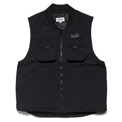 HAIGHT(ヘイト)/ NYLON PADDED VEST -BLACK-