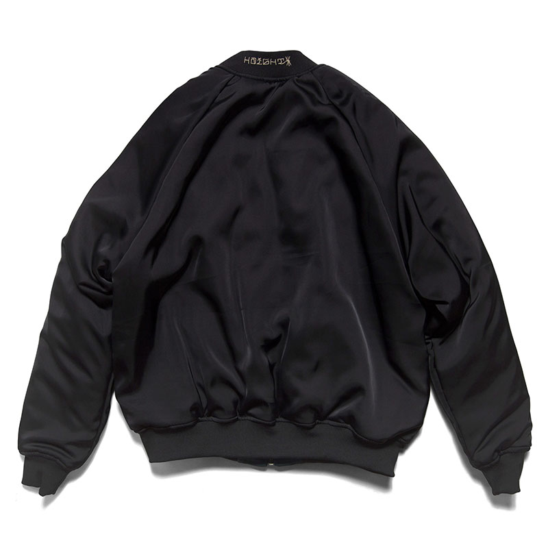 HAIGHT(ヘイト)/ REVERSIBLE SATIN JACKET -BLACK-