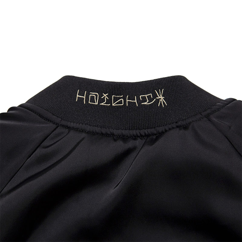 HAIGHT(ヘイト)/ REVERSIBLE SATIN JACKET -BLACK-