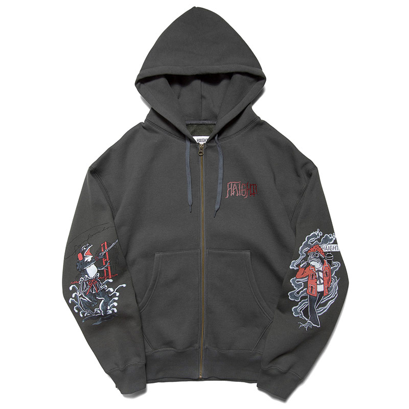 HAIGHT(ヘイト)/ SCRIBE TATTOO ZIP HOODIE -3COLOR-(CHARCOAL)