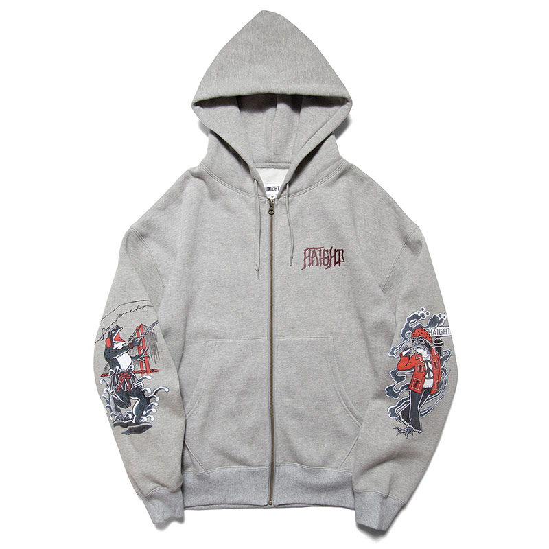 HAIGHT(ヘイト)/ SCRIBE TATTOO ZIP HOODIE -3COLOR-(GREY)