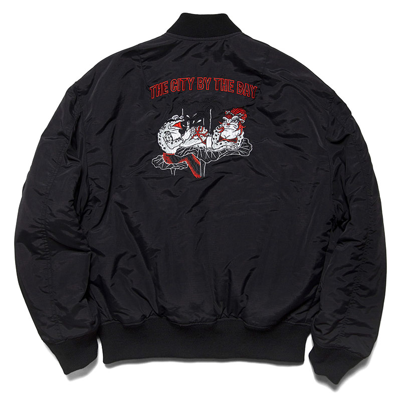 HAIGHT(ヘイト)/ SCRIBE TATTOO BOMBER JACKET -BLACK-