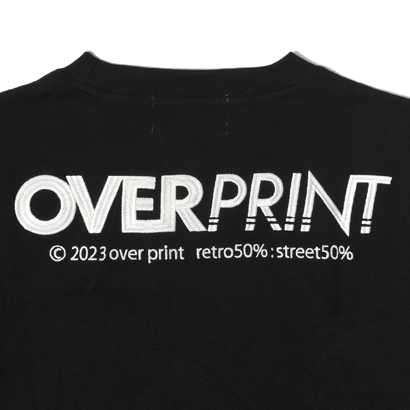 OVER PRINT(オーバープリント)/ EYES EMB sweatshirts like LS TEE -2COLOR-