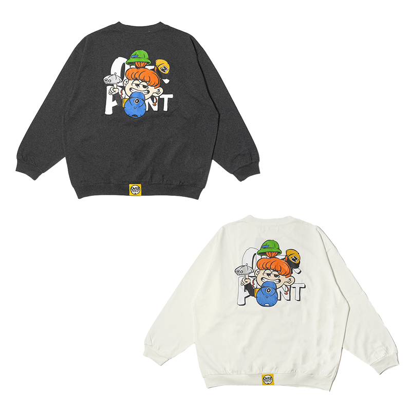 OVER PRINT(オーバープリント)/ HEAD GEAR sweatshirts like LS TEE -2COLOR-