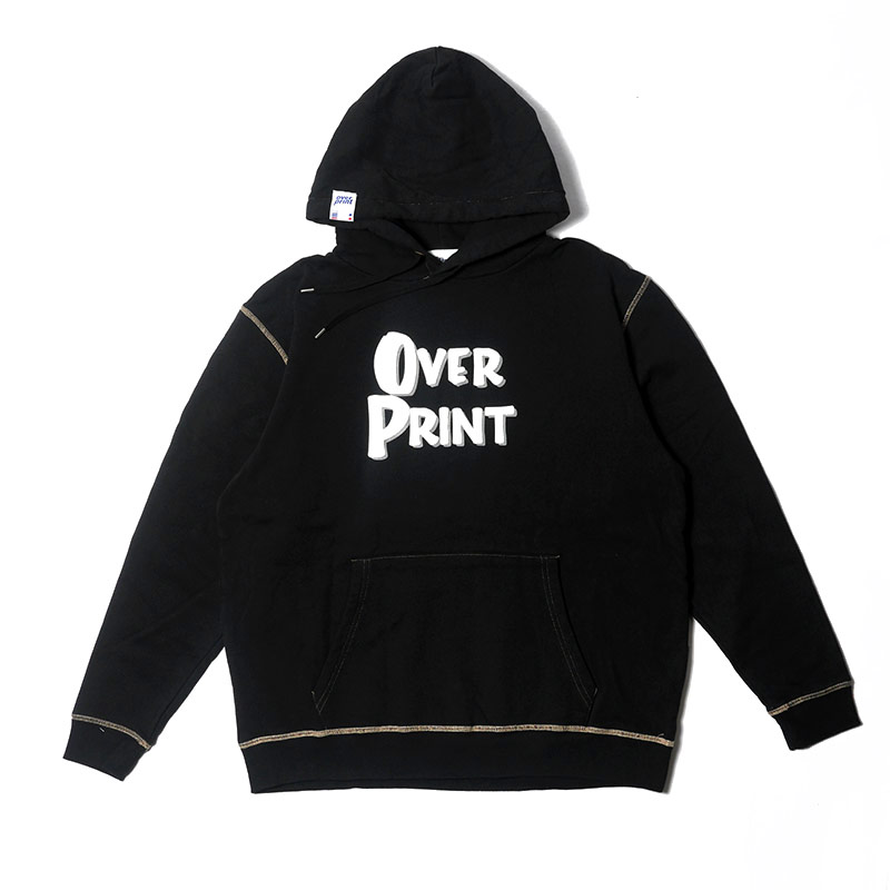 OVER PRINT(オーバープリント)/ PIZZA REFLECTOR HOODIE -BLACK-