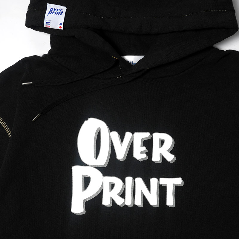 OVER PRINT(オーバープリント)/ PIZZA REFLECTOR HOODIE -BLACK-