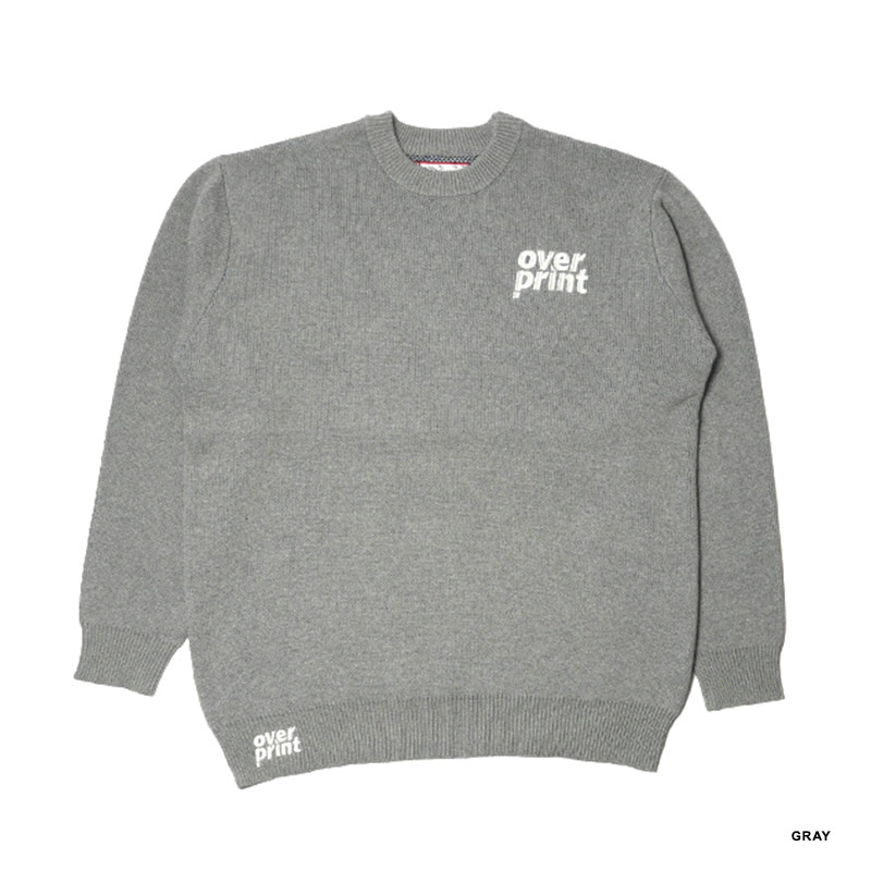 OVER PRINT(オーバープリント)/ POP ART JQ KNIT Ver:1 -2COLORS