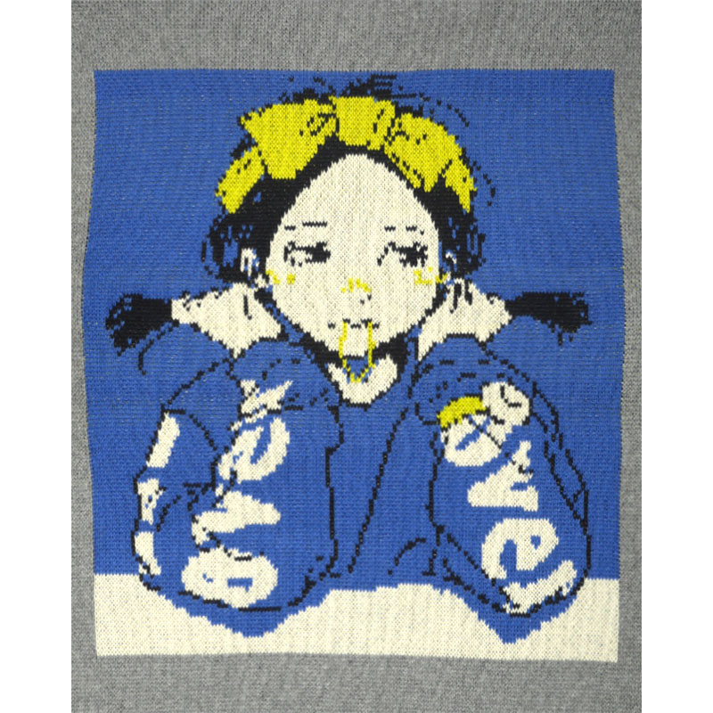 OVER PRINT(オーバープリント)/ POP ART JQ KNIT Ver:1 -2COLORS-