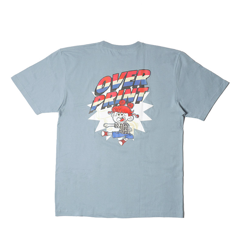 OVER PRINT(オーバープリント)/ CAPTAIN TEE -3.COLOR-(BLUE)