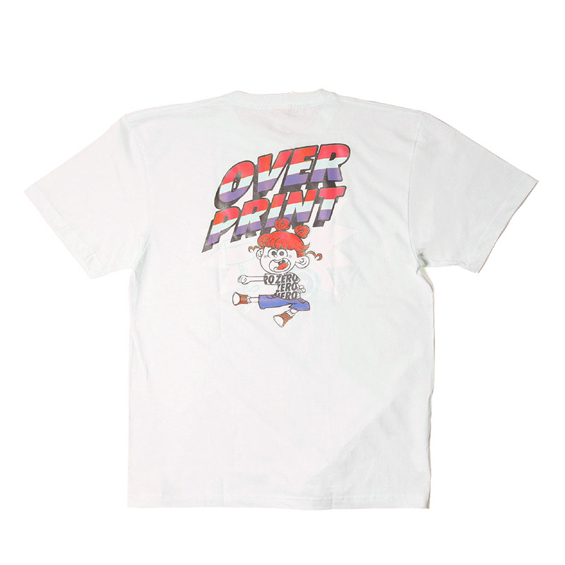 OVER PRINT(オーバープリント)/ CAPTAIN TEE -3.COLOR-(WHITE)