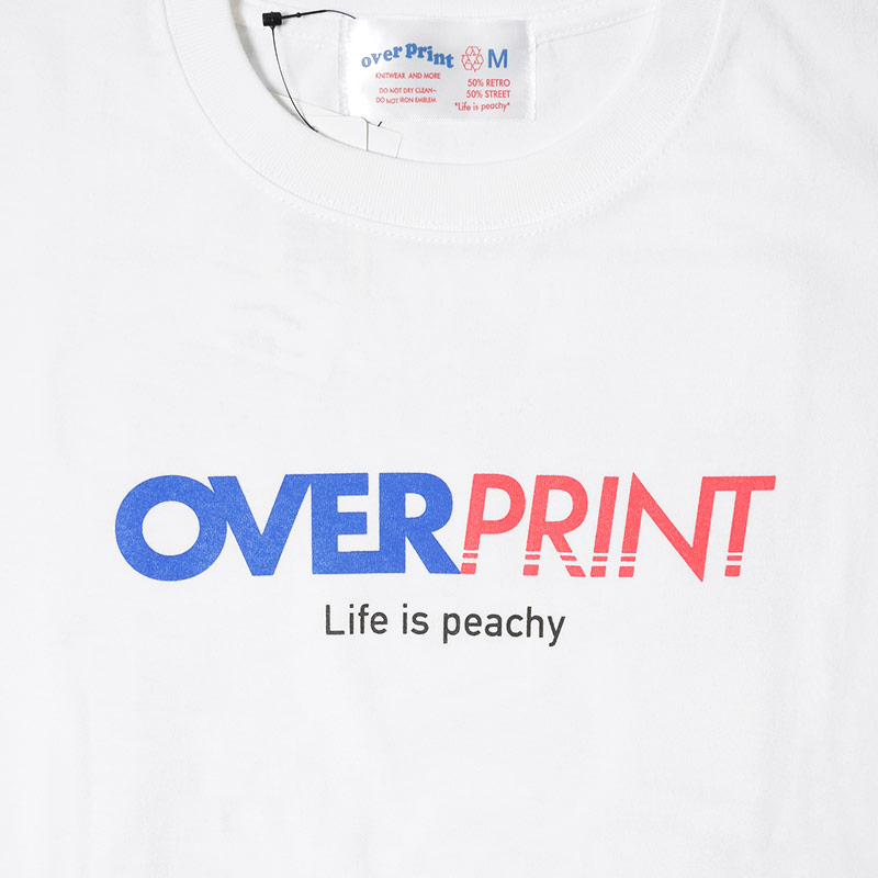 OVER PRINT(オーバープリント)/ COMICS TEE -WHITE-