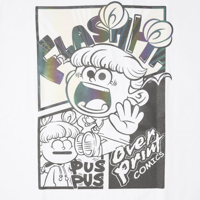 OVER PRINT(オーバープリント)/ COMICS TEE -WHITE-