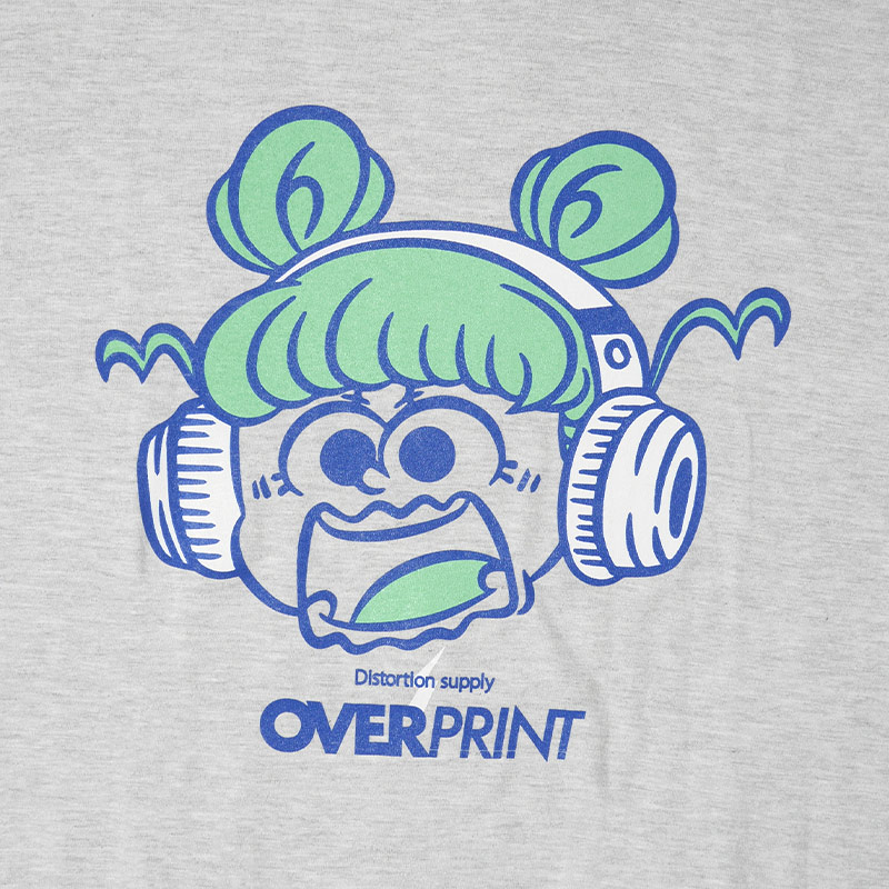 OVER PRINT(オーバープリント)/ Distortion Tee -2.COLOR-