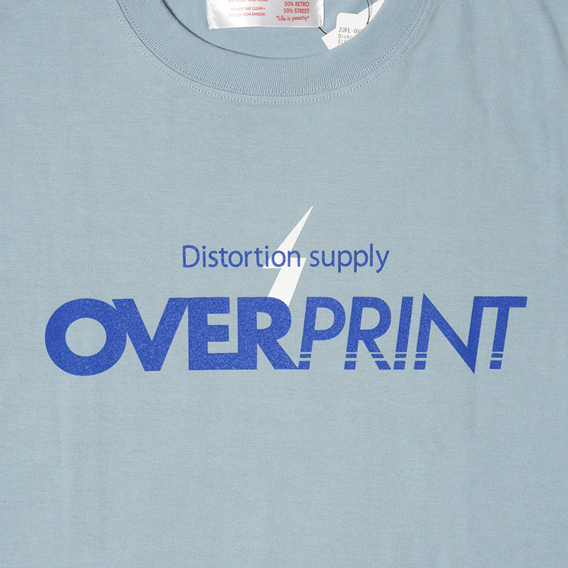 OVER PRINT(オーバープリント)/ Distortion Tee -2.COLOR-