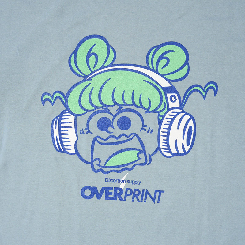 OVER PRINT(オーバープリント)/ Distortion Tee -2.COLOR-