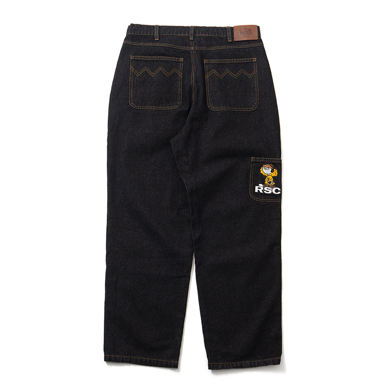 ROUGH SKETCH CLOTHING(ラフスケッチクロージング)/ ROUGH VINYL DENIM PANTS -2.COLOR-(BLACK)