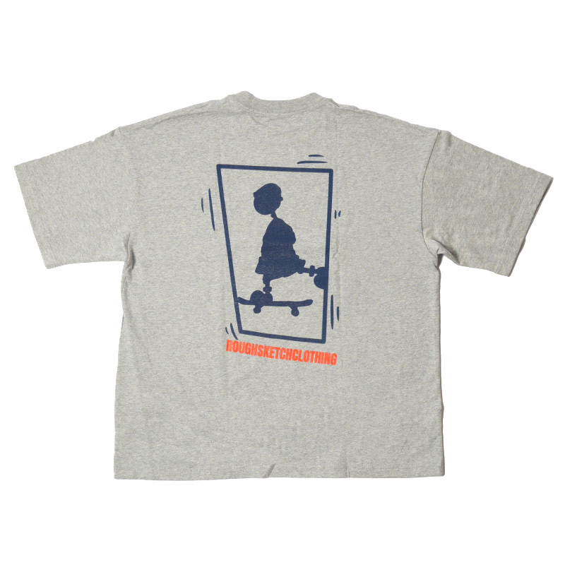 ROUGH SKETCH CLOTHING(ラフスケッチクロージング)/ SK8 PANEL SS TEE-2.COLOR-(GREY)