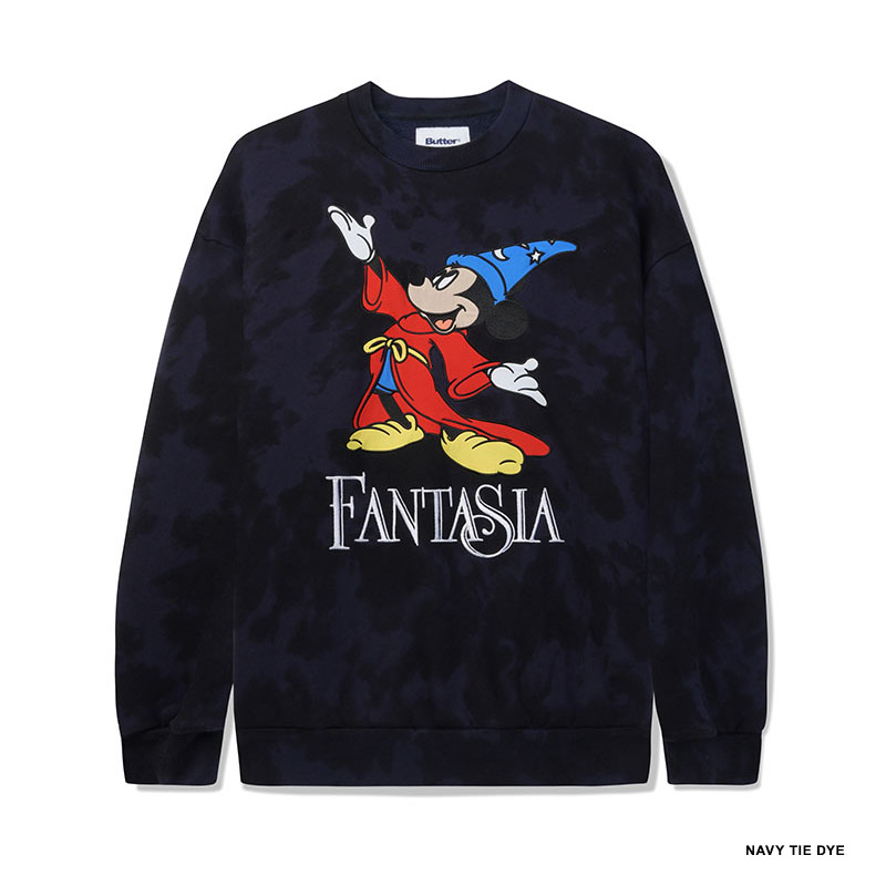 Butter Goods(バターグッズ)/ Fantasia Crewneck -3COLOR-(NAVY TIE DYE)