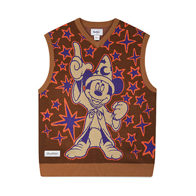 Butter Goods(バターグッズ)/ Starry Skies Knited VEST -BROWN-