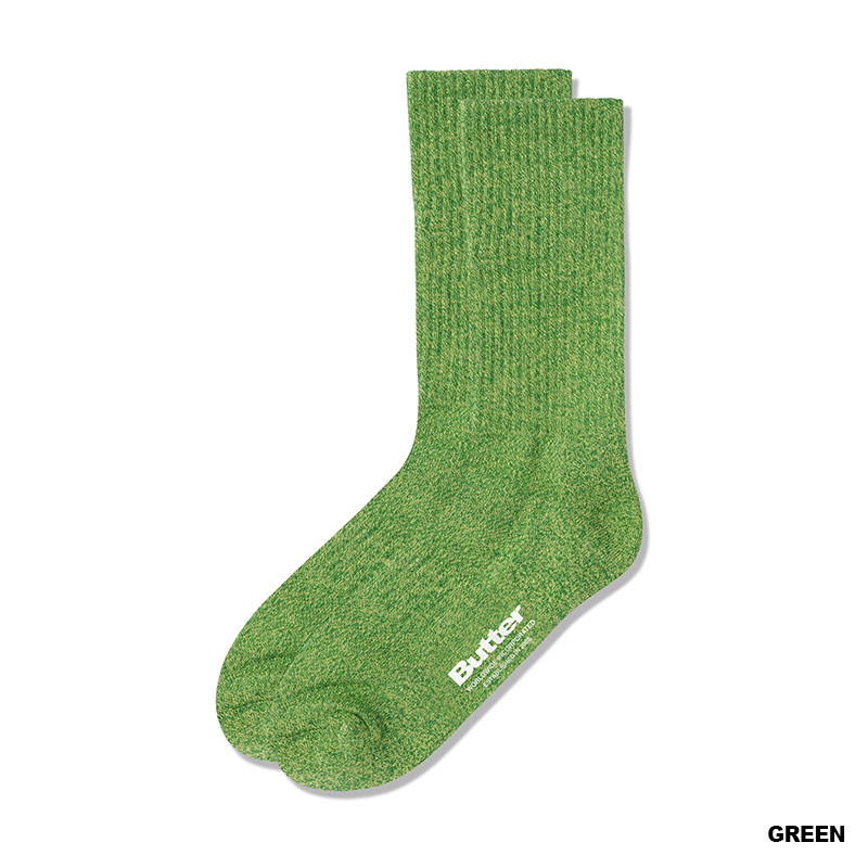 Butter Goods(バターグッズ)/ Malre Socks -3.COLOR-(GREEN)