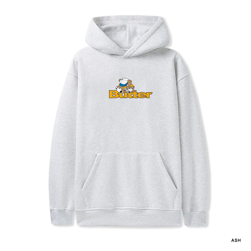 Butter Goods(バターグッズ)/ Teddy Logo Pullover Hood -2.COLOR-(ASH)
