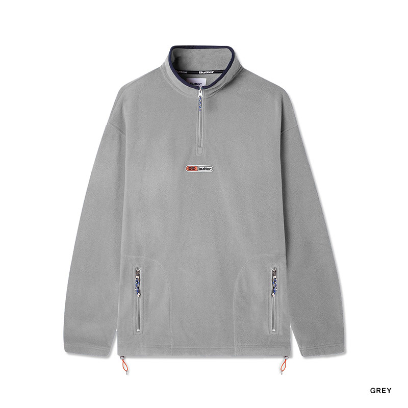 Butter Goods(バターグッズ)/ Pitch 1/4 Zip Pullover -2.COLOR-(GREY)