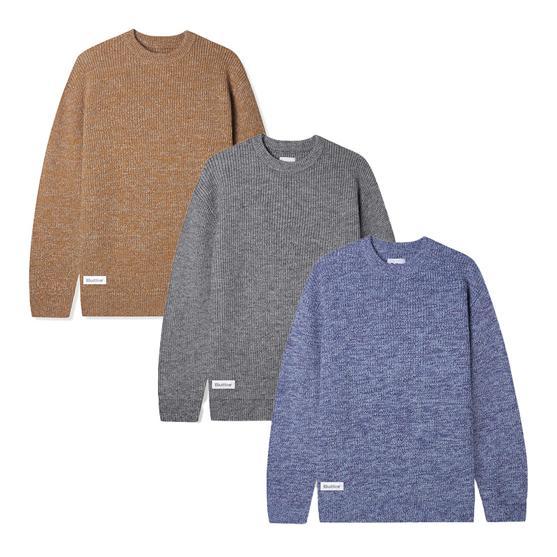 Butter Goods(バターグッズ)/ Marle Knitted Sweater -3.COLOR-