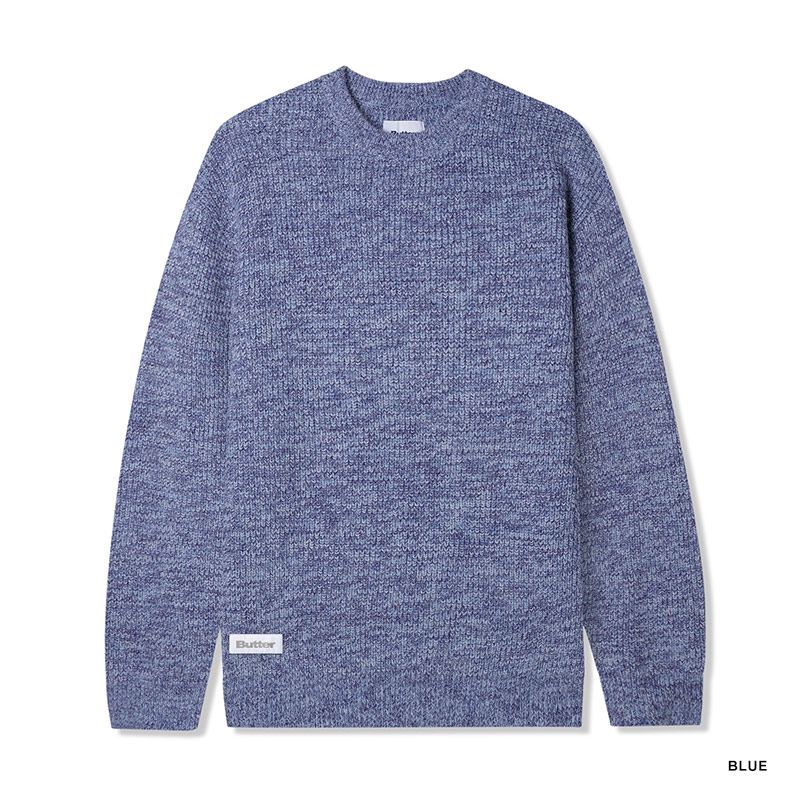Butter Goods(バターグッズ)/ Marle Knitted Sweater -3.COLOR-(BLUE)