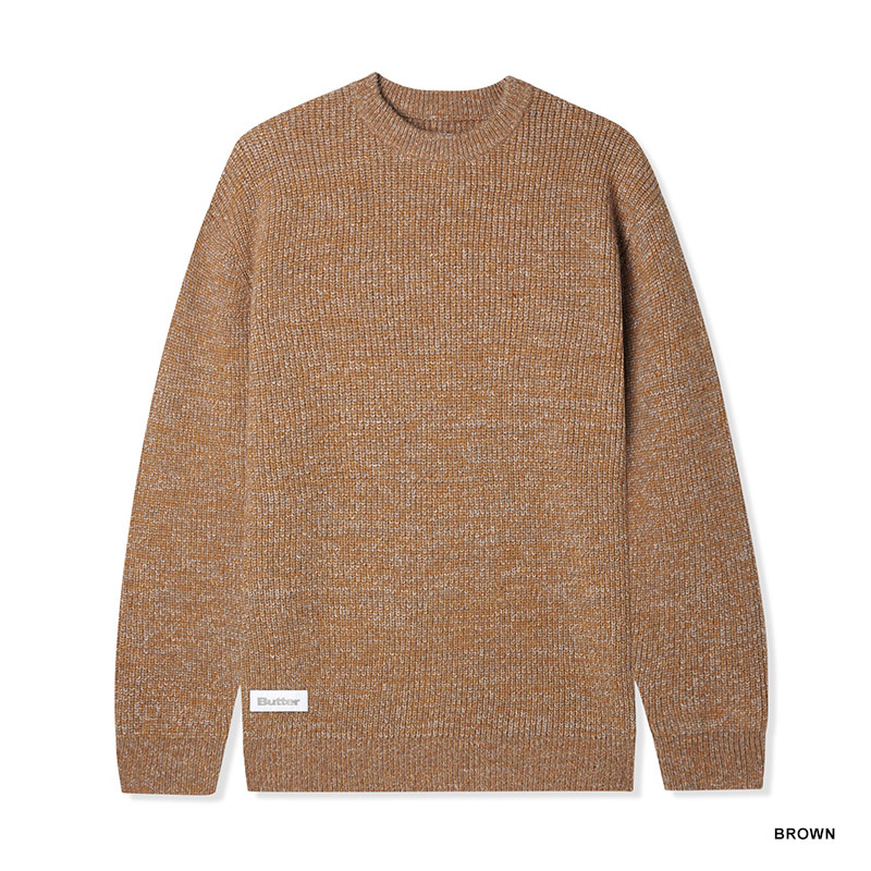 Butter Goods(バターグッズ)/ Marle Knitted Sweater -3.COLOR-(BROWN)