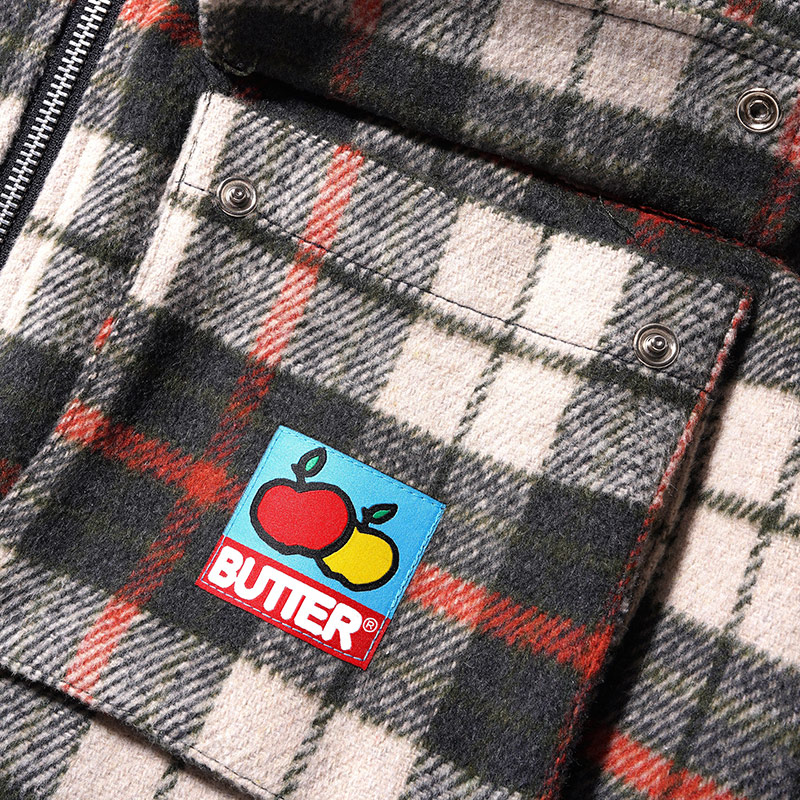 Butter Goods(バターグッズ)/ Grove Plaid Overshirt -NATURAL-