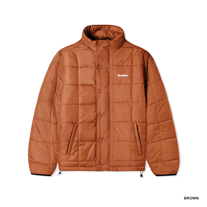 Butter Goods(バターグッズ)/ Grid Puffer Jacket -2.COLOR-(BROWN)