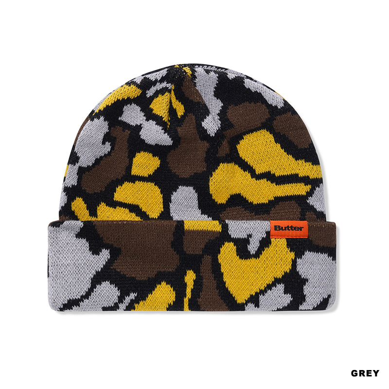 Butter Goods(バターグッズ)/ Camo Beanie -3.COLOR-(GREY)