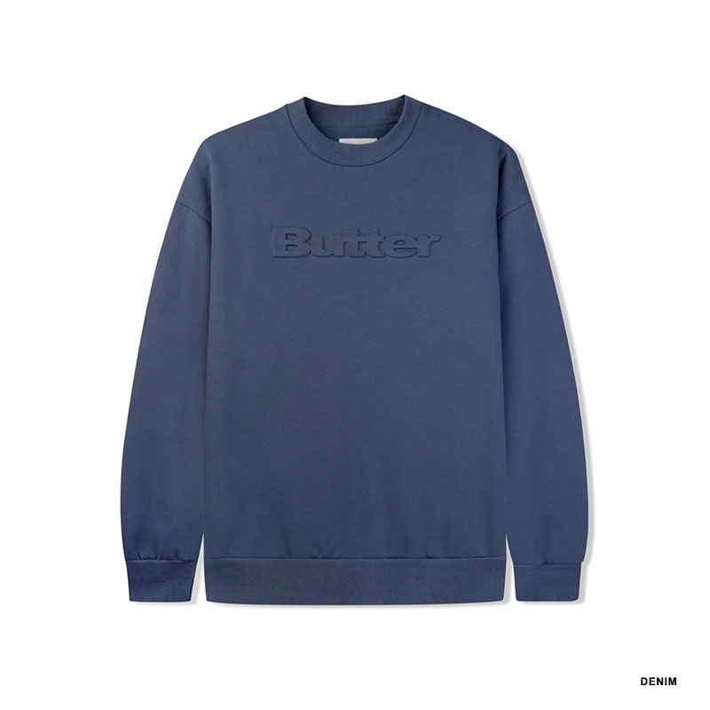Butter Goods(バターグッズ)/ EMBOSSED LOGO CREWNECK SWEAT -3.COLOR-